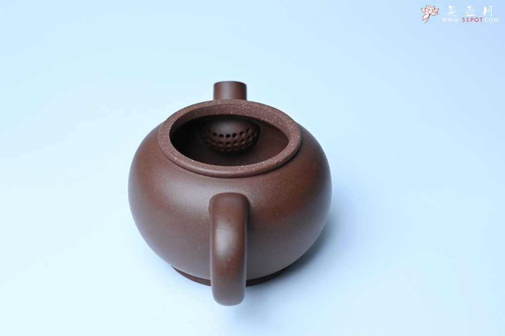 紫砂壶图片：美壶特惠 精致黑星红拼紫泥（家藏限量）大炮巨轮壶 球孔出水爽利 茶人醉爱 - 宜兴紫砂壶网