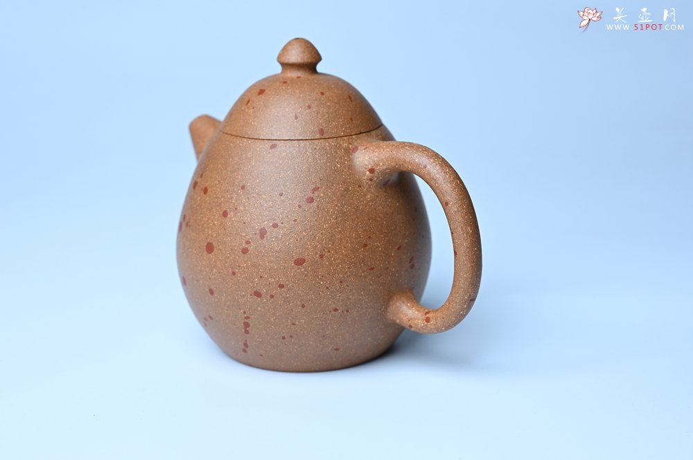 紫砂壶图片：美壶特惠 特好桃花段泥龙蛋紫砂壶 茶人醉爱 - 宜兴紫砂壶网