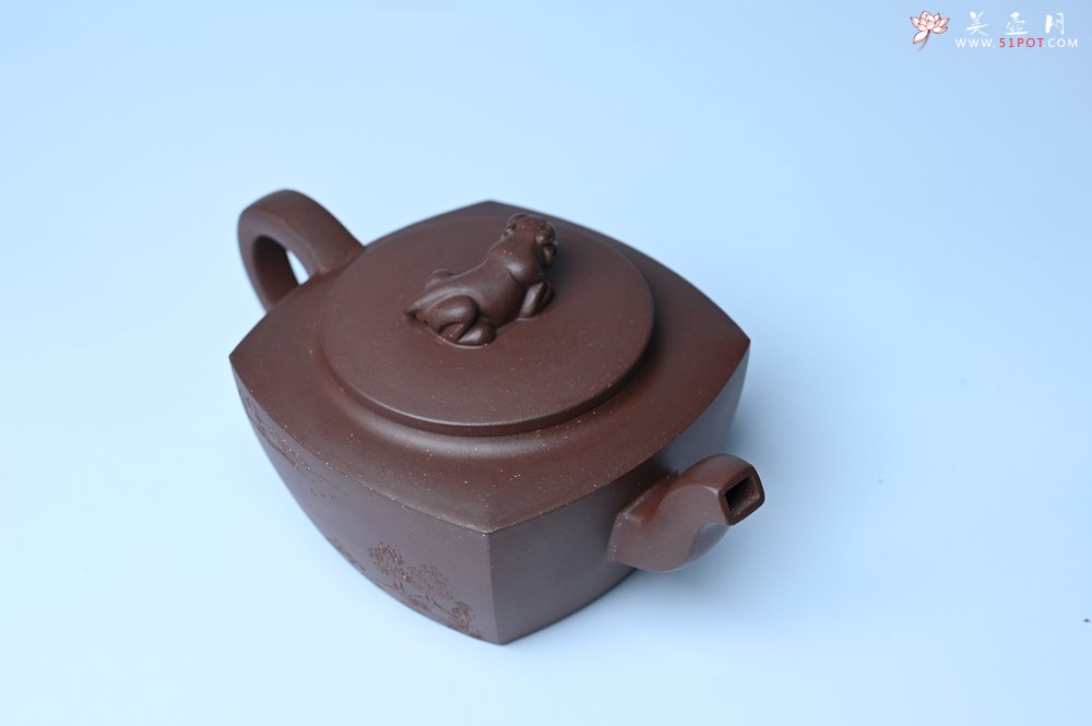 紫砂壶图片：美壶年底特惠 精工卧虎藏龙壶 难度大 茶人醉爱 - 宜兴紫砂壶网