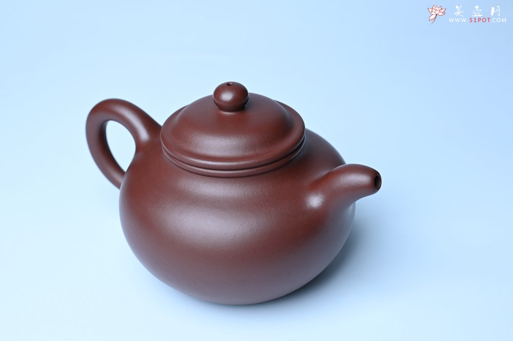 紫砂壶图片：潜力股周小培老师 4号井深井红皮龙 超精致全手工莲子茶壶 - 宜兴紫砂壶网