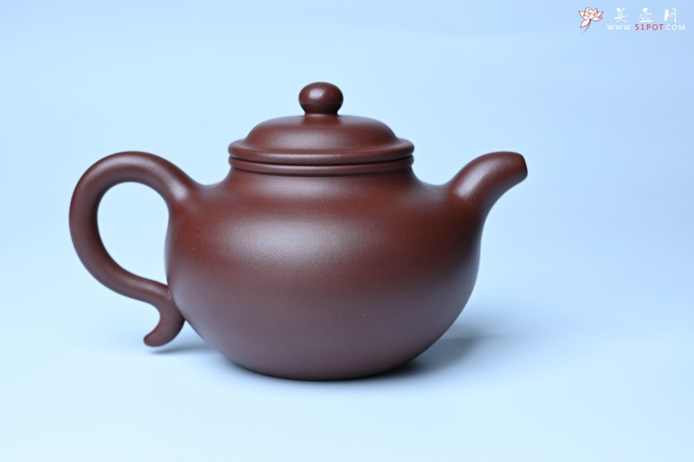 紫砂壶图片：潜力股周小培老师 4号井深井红皮龙 超精致全手工莲子茶壶 - 宜兴紫砂壶网
