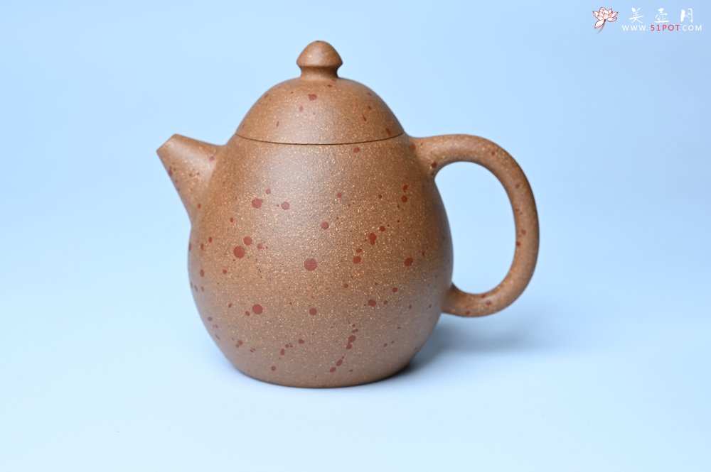 紫砂壶图片：美壶特惠 特好桃花段泥龙蛋紫砂壶 茶人醉爱 - 宜兴紫砂壶网