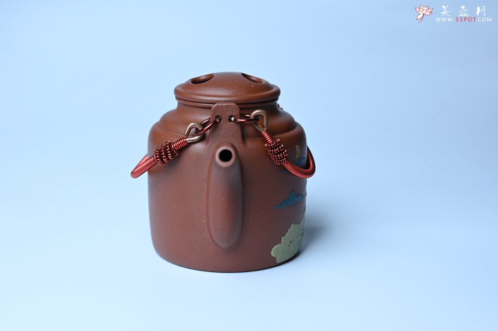 紫砂壶图片：美壶特惠 特好红皮龙精工洋桶壶 茶人醉爱 - 宜兴紫砂壶网