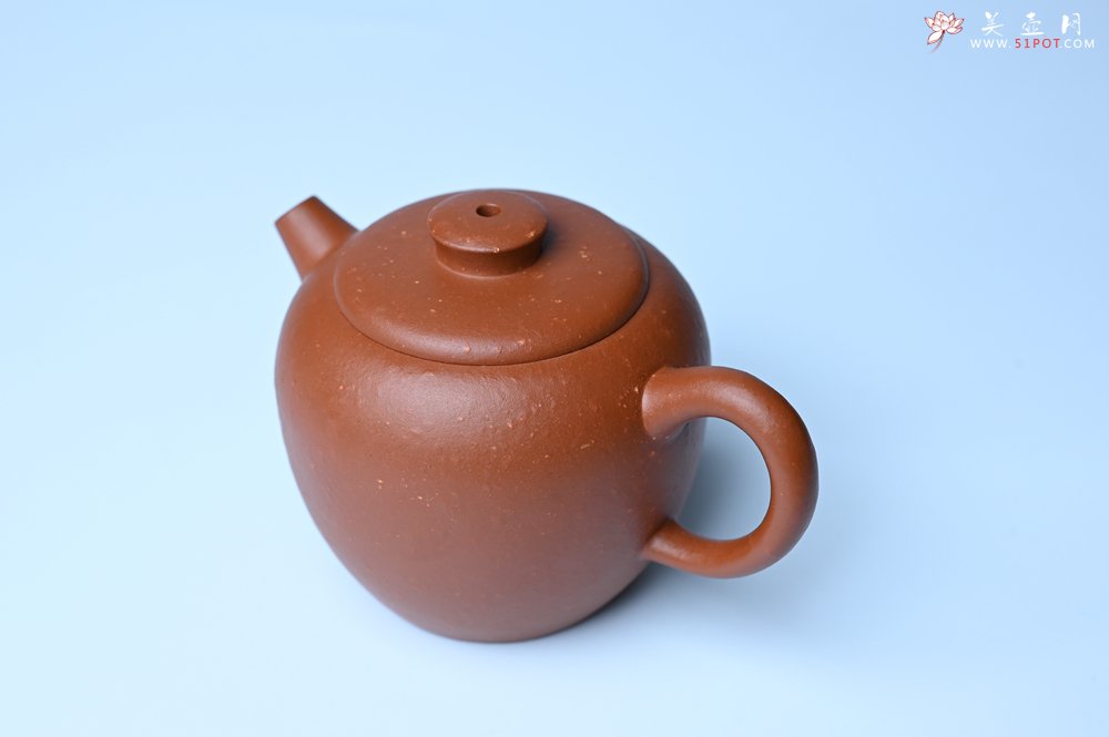 紫砂壶图片：美壶特惠 精品粗砂红泥巨轮壶 茶人醉爱 - 宜兴紫砂壶网