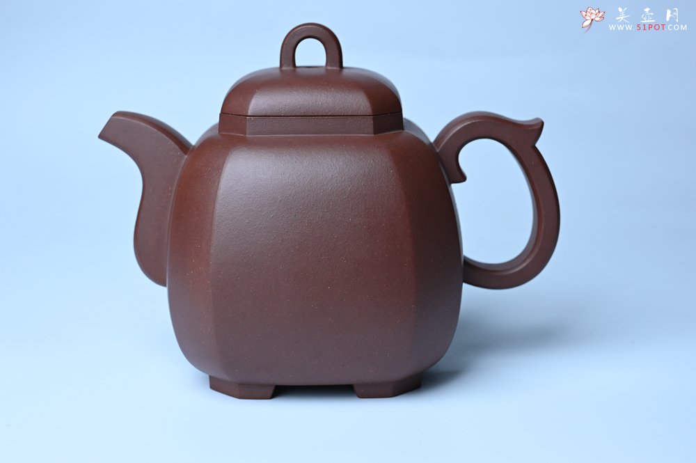 紫砂壶图片：实力派张海艳全手工家藏底槽清精工福临八方壶 气势磅礴 - 宜兴紫砂壶网