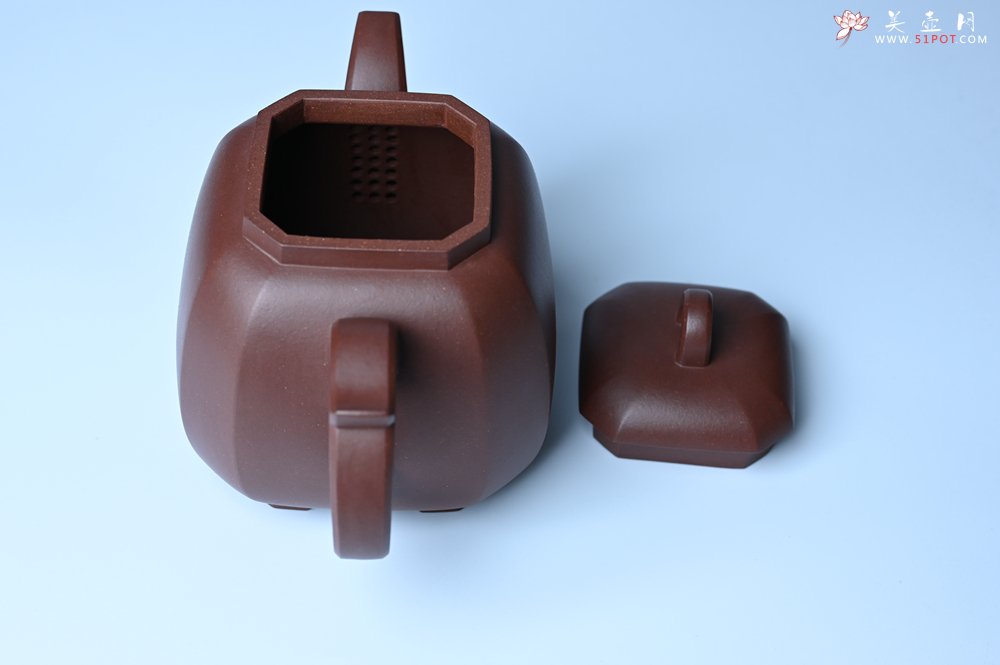 紫砂壶图片：实力派张海艳全手工家藏底槽清精工福临八方壶 气势磅礴 - 宜兴紫砂壶网