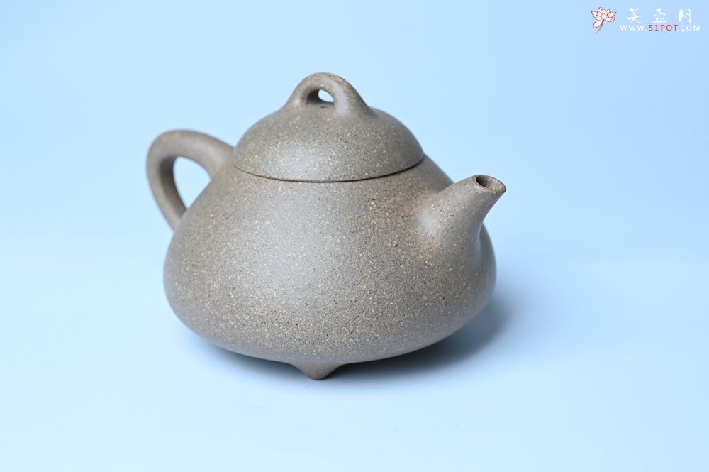 紫砂壶图片：美壶特惠 特好松花段泥精工乳瓢茶壶 茶人醉爱 - 宜兴紫砂壶网