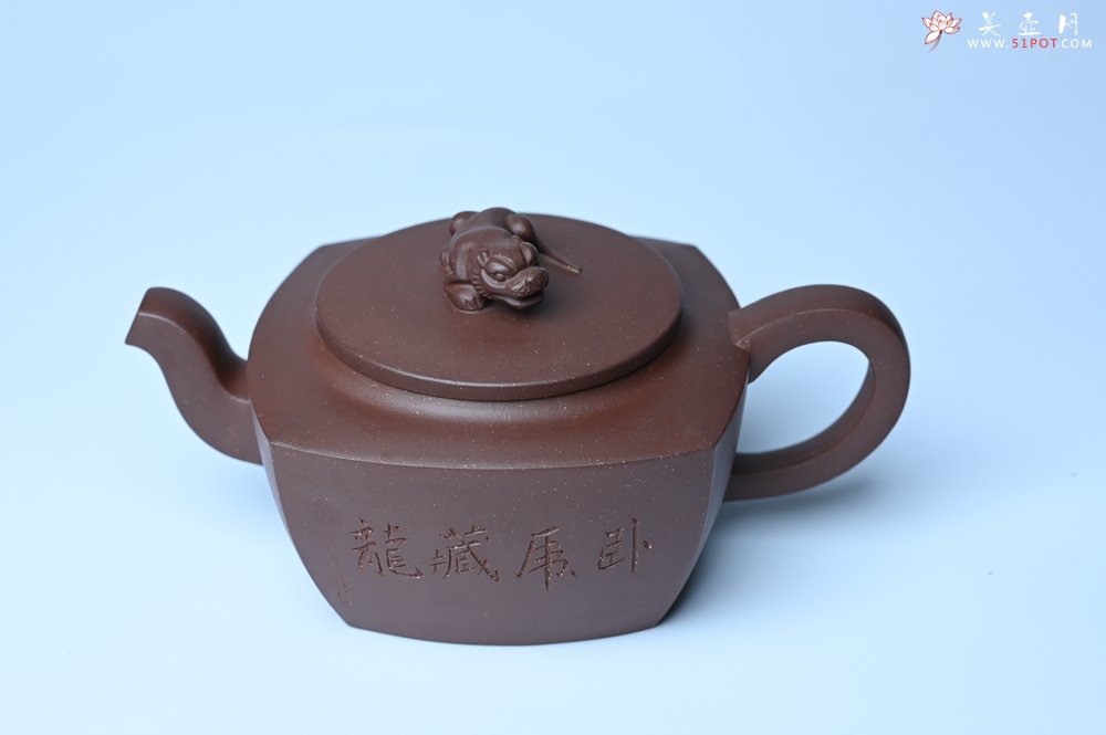 紫砂壶图片：美壶年底特惠 精工卧虎藏龙壶 难度大 茶人醉爱 - 宜兴紫砂壶网