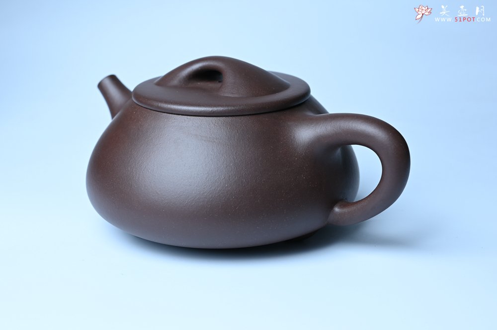 紫砂壶图片：美壶特惠 精致特好紫泥大满瓢 难度大 足足做了一个多星期 - 宜兴紫砂壶网