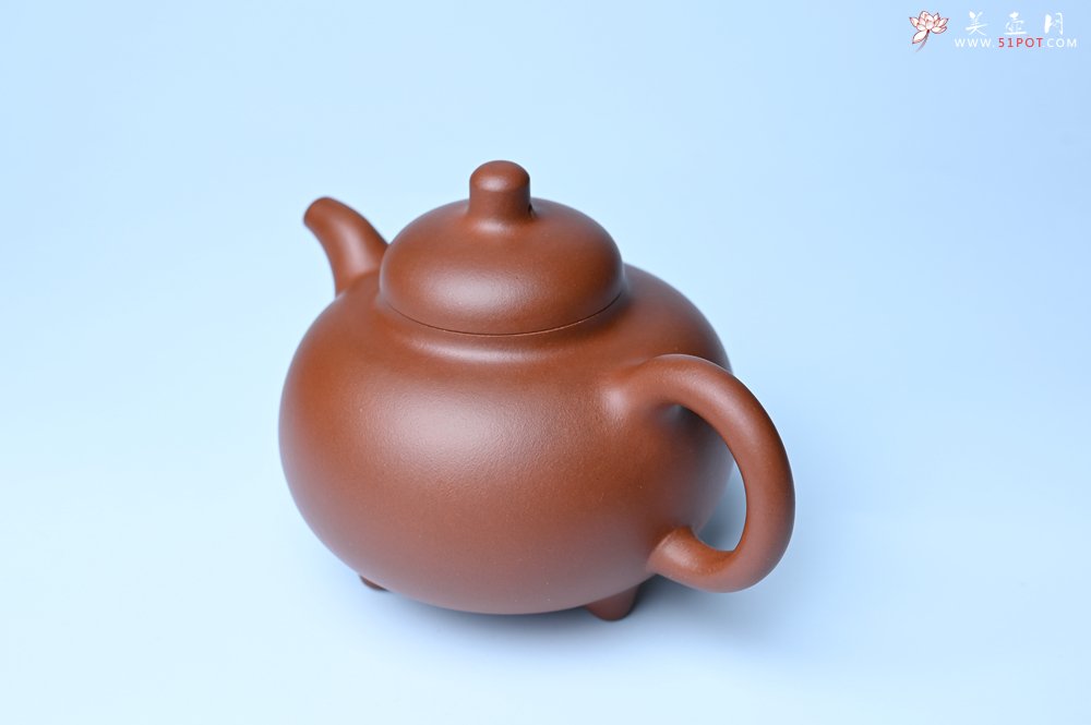 紫砂壶图片：潜力股周小培老师 老师家藏黄龙山一号井小红泥 全手工乳鼎壶 - 宜兴紫砂壶网