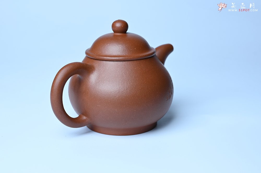 紫砂壶图片：美壶特惠 王老师 全手工红降坡泥潘壶 国助工 易轩 范小君徒杨志超老师刻绘 装饰小富贵特文气 - 宜兴紫砂壶网