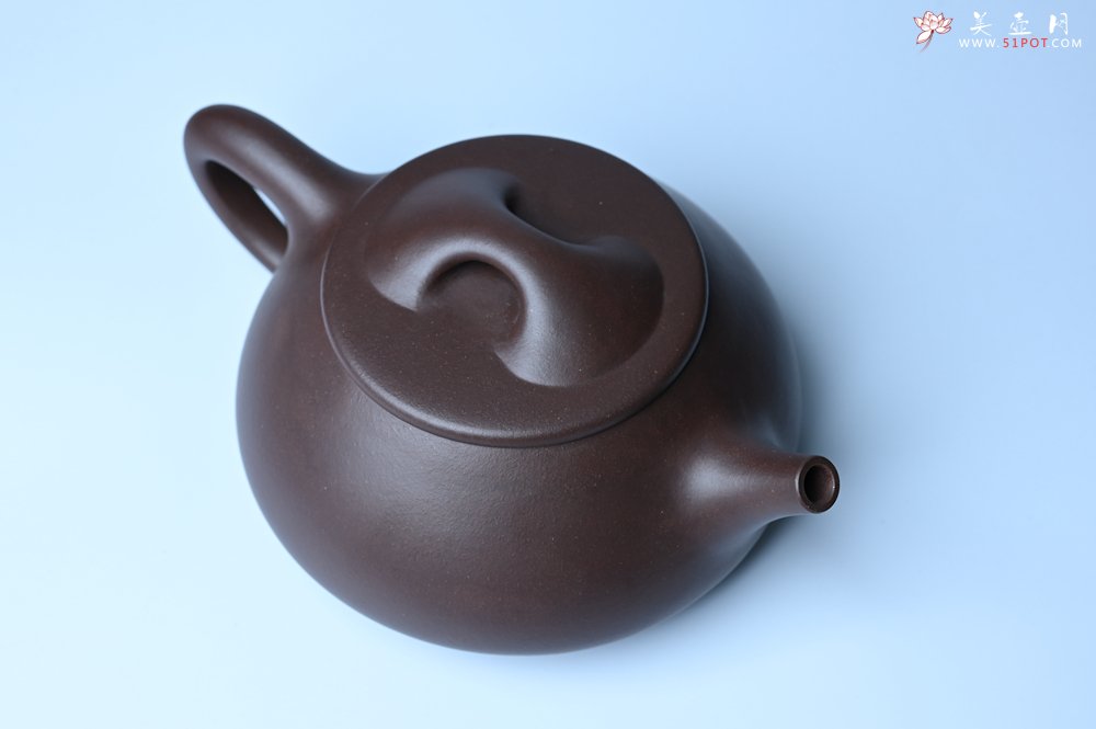 紫砂壶图片：美壶特惠 精致特好紫泥大满瓢 难度大 足足做了一个多星期 - 宜兴紫砂壶网