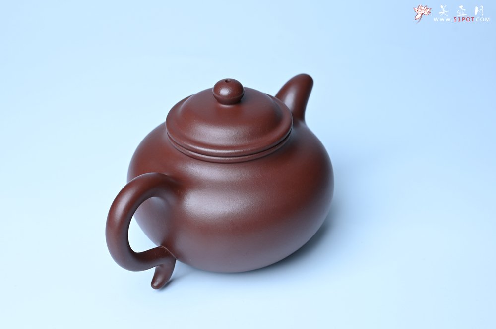 紫砂壶图片：潜力股周小培老师 4号井深井红皮龙 超精致全手工莲子茶壶 - 宜兴紫砂壶网