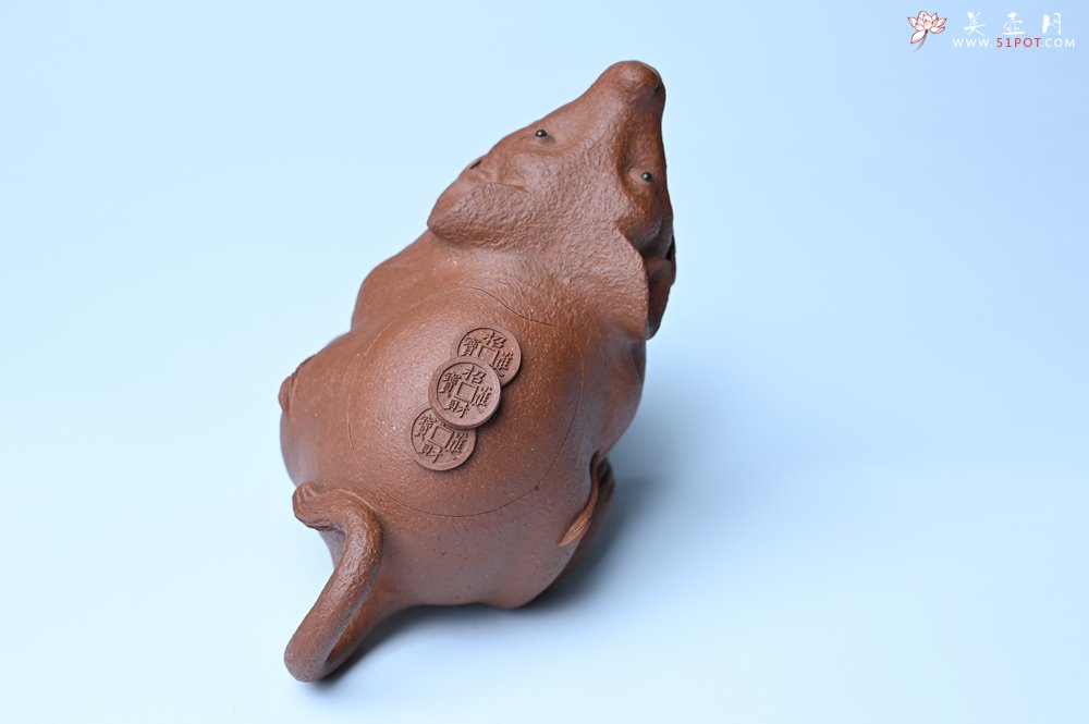 紫砂壶图片：美壶特惠 优质降坡泥鼠你有钱壶壶 茶人醉爱 - 宜兴紫砂壶网