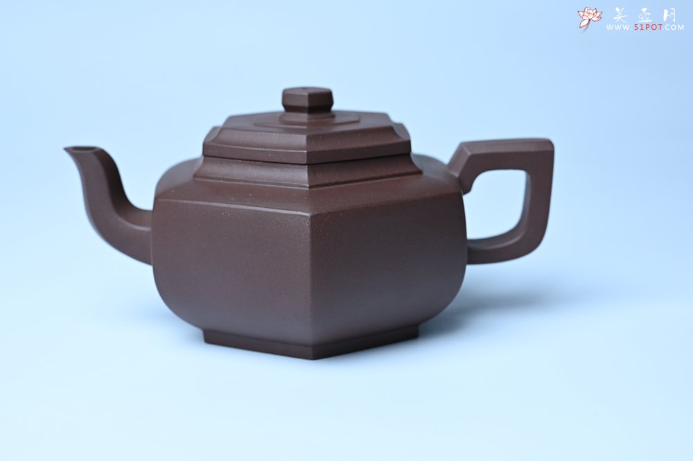 紫砂壶图片：美壶特惠 潜力股凌晨老师 精致紫泥全手工雪华壶 期待与您结缘 - 宜兴紫砂壶网
