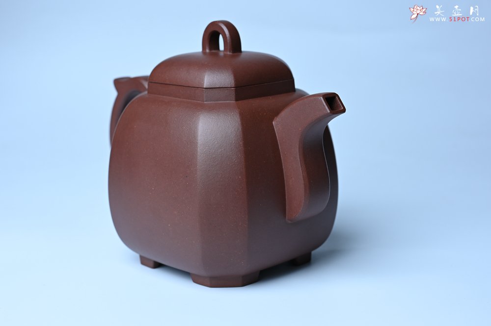 紫砂壶图片：实力派张海艳全手工家藏底槽清精工福临八方壶 气势磅礴 - 宜兴紫砂壶网