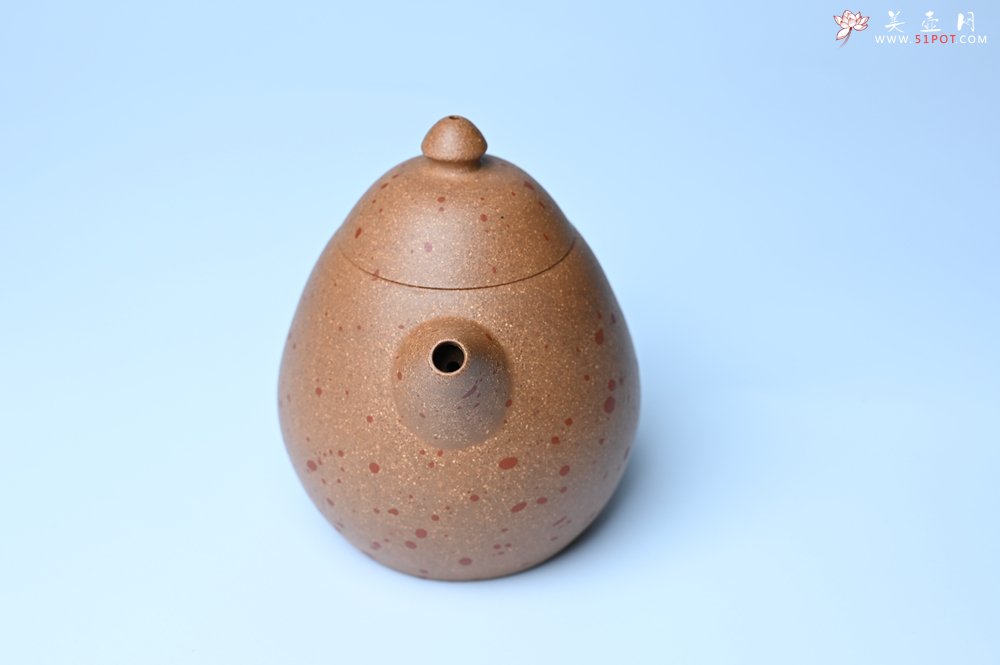 紫砂壶图片：美壶特惠 特好桃花段泥龙蛋紫砂壶 茶人醉爱 - 宜兴紫砂壶网