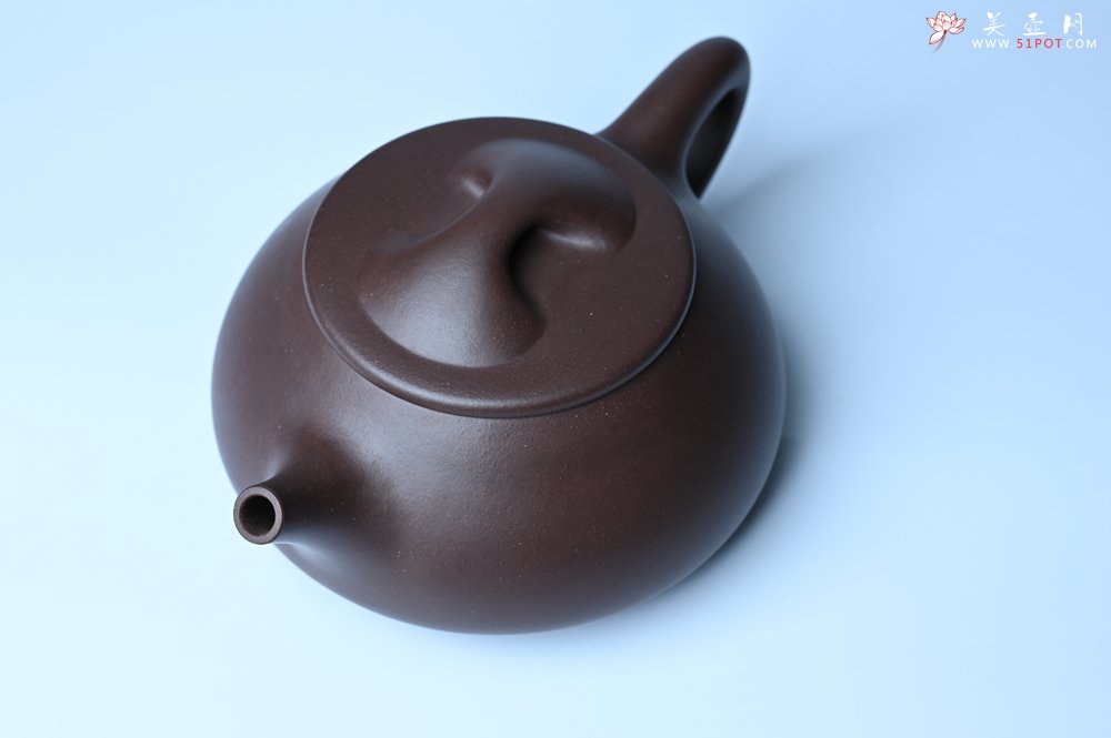 紫砂壶图片：美壶特惠 精致特好紫泥大满瓢 难度大 足足做了一个多星期 - 宜兴紫砂壶网