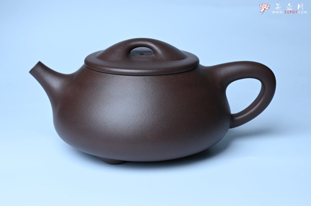 紫砂壶图片：美壶特惠 精致特好紫泥大满瓢 难度大 足足做了一个多星期 - 宜兴紫砂壶网