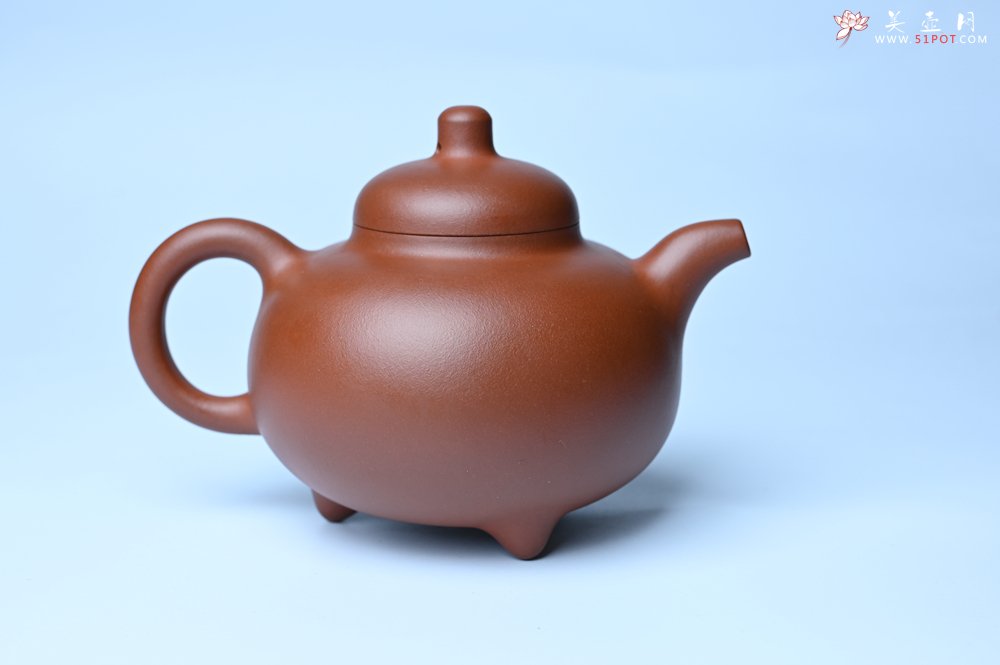紫砂壶图片：潜力股周小培老师 老师家藏黄龙山一号井小红泥 全手工乳鼎壶 - 宜兴紫砂壶网