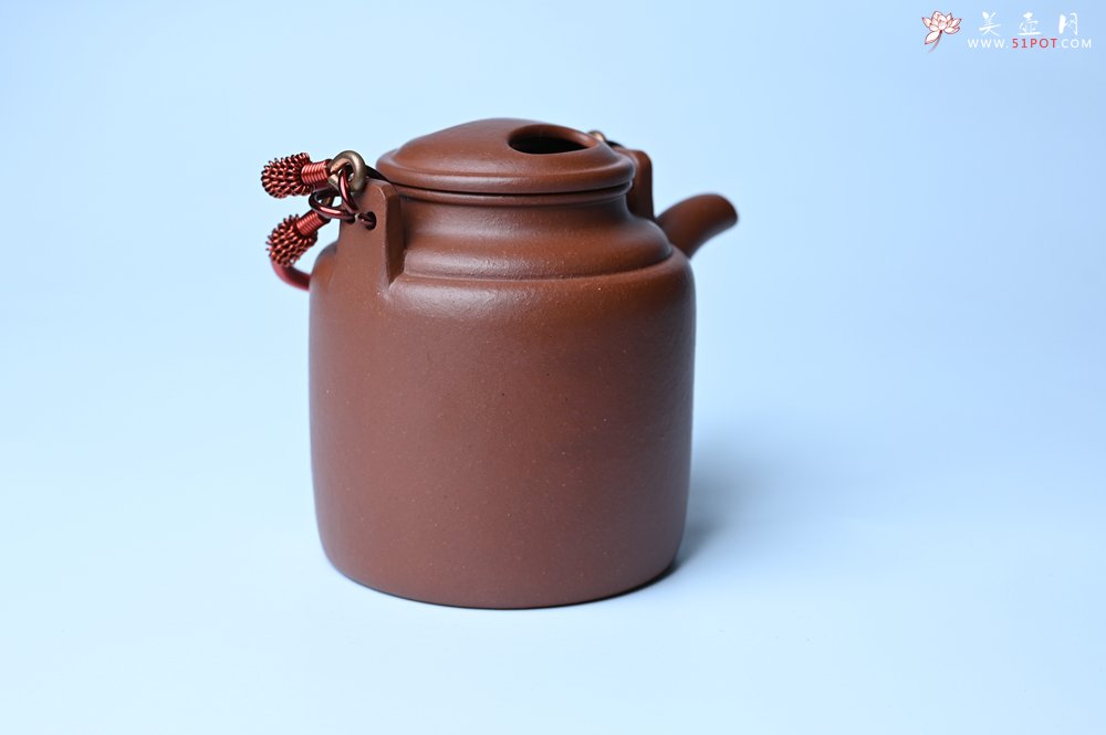 紫砂壶图片：美壶特惠 特好红皮龙精工洋桶壶 茶人醉爱 - 宜兴紫砂壶网