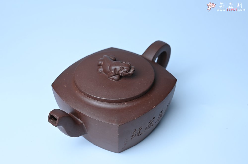 紫砂壶图片：美壶年底特惠 精工卧虎藏龙壶 难度大 茶人醉爱 - 宜兴紫砂壶网