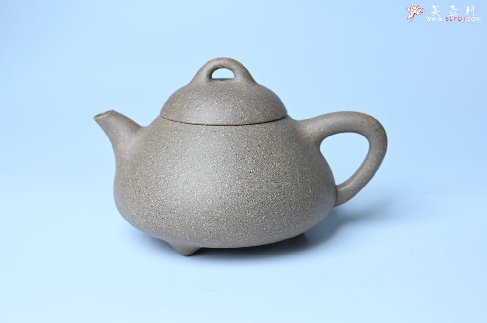 紫砂壶图片：美壶特惠 特好松花段泥精工乳瓢茶壶 茶人醉爱 - 宜兴紫砂壶网