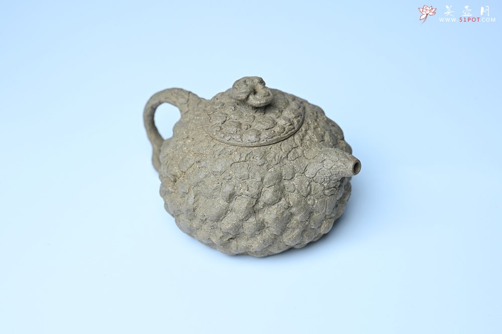 紫砂壶图片：美壶特惠 全手工老青段供春壶 肌理有老树瘿的感觉 灰常赞 - 宜兴紫砂壶网