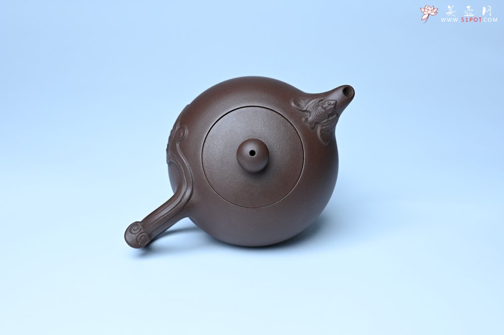 紫砂壶图片：美壶特惠 优质老紫泥福在眼前壶 茶人醉爱 - 宜兴紫砂壶网