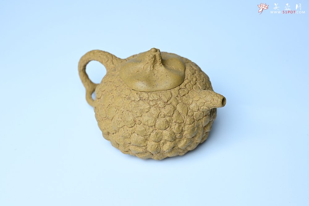 紫砂壶图片：美壶特惠 全手工黄段供春 肌理有老树瘿的感觉 灰常赞 - 宜兴紫砂壶网