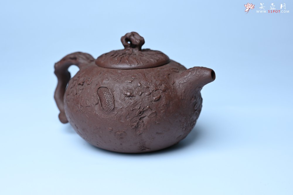 紫砂壶图片：潜力股赵老师实力演绎全手工龙供春壶 肌理细腻逼真 - 宜兴紫砂壶网
