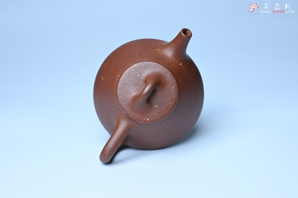 紫砂壶图片：美壶特惠 精致特好紫玉金砂子冶石瓢 做工和泥料不输千元作品 - 宜兴紫砂壶网