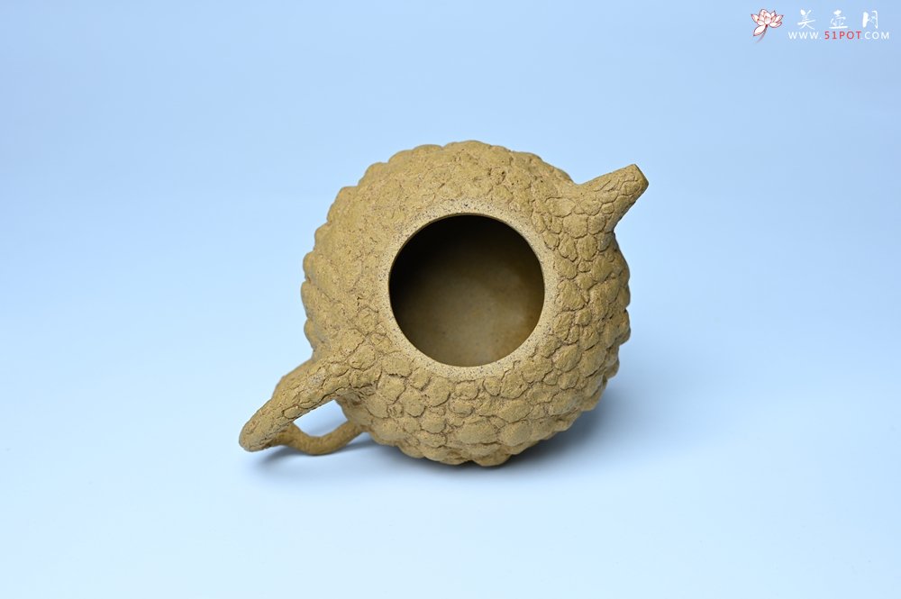 紫砂壶图片：美壶特惠 全手工黄段供春 肌理有老树瘿的感觉 灰常赞 - 宜兴紫砂壶网