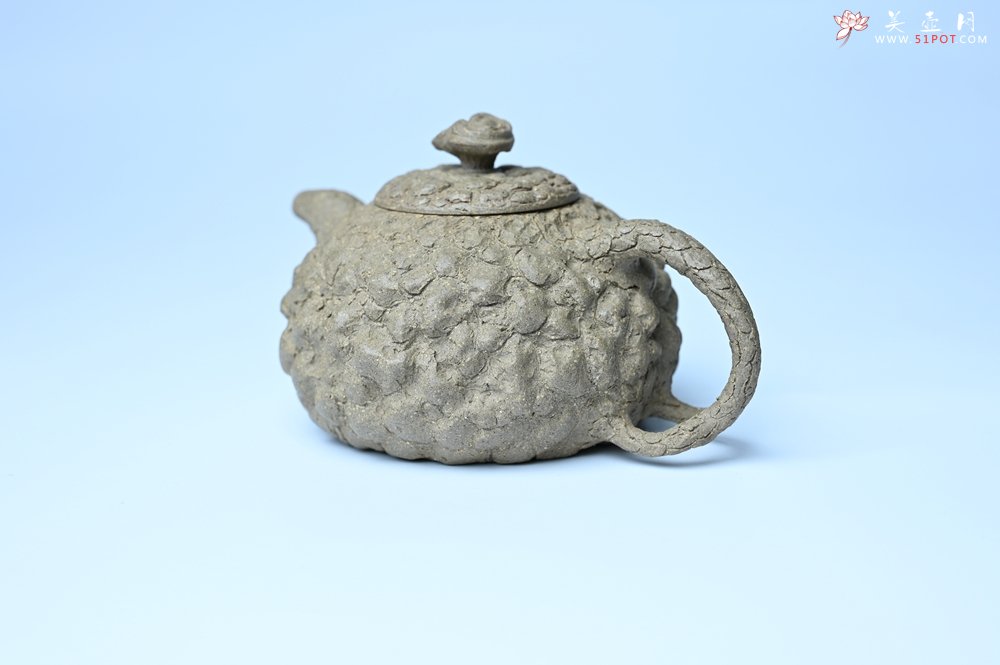 紫砂壶图片：美壶特惠 全手工老青段供春壶 肌理有老树瘿的感觉 灰常赞 - 宜兴紫砂壶网