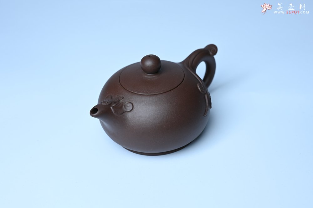 紫砂壶图片：美壶特惠 优质老紫泥福在眼前壶 茶人醉爱 - 宜兴紫砂壶网