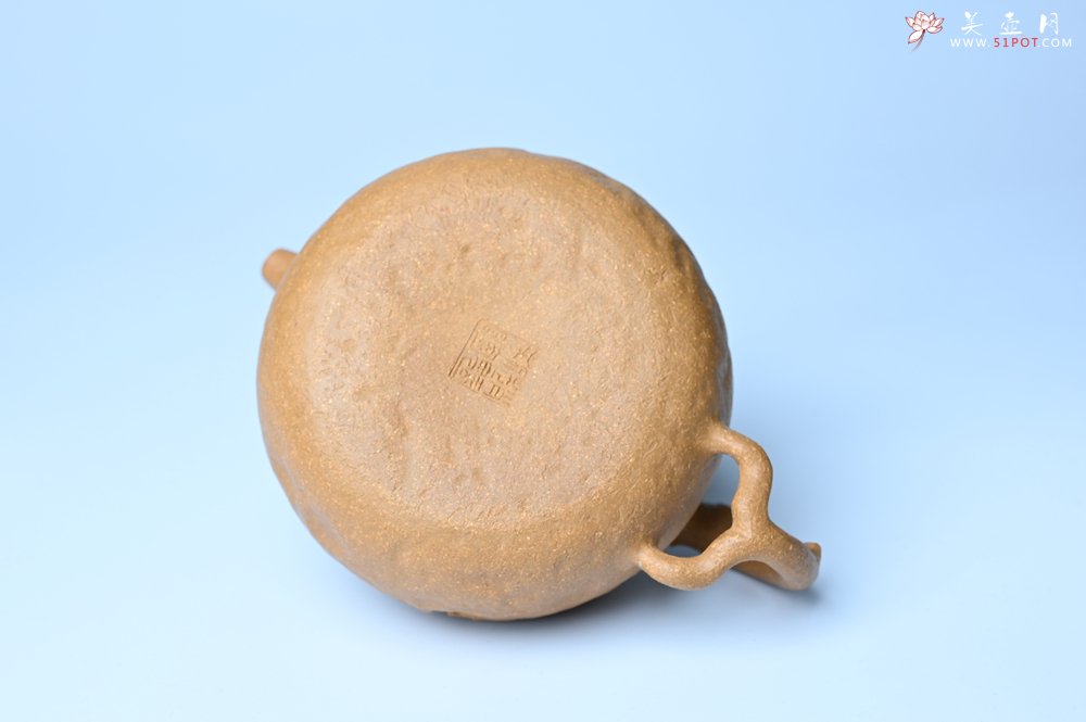紫砂壶图片：潜力股赵老师实力演绎全手工老黄段泥金蟾供春壶 金蟾灵动 不失为一把好壶 - 宜兴紫砂壶网