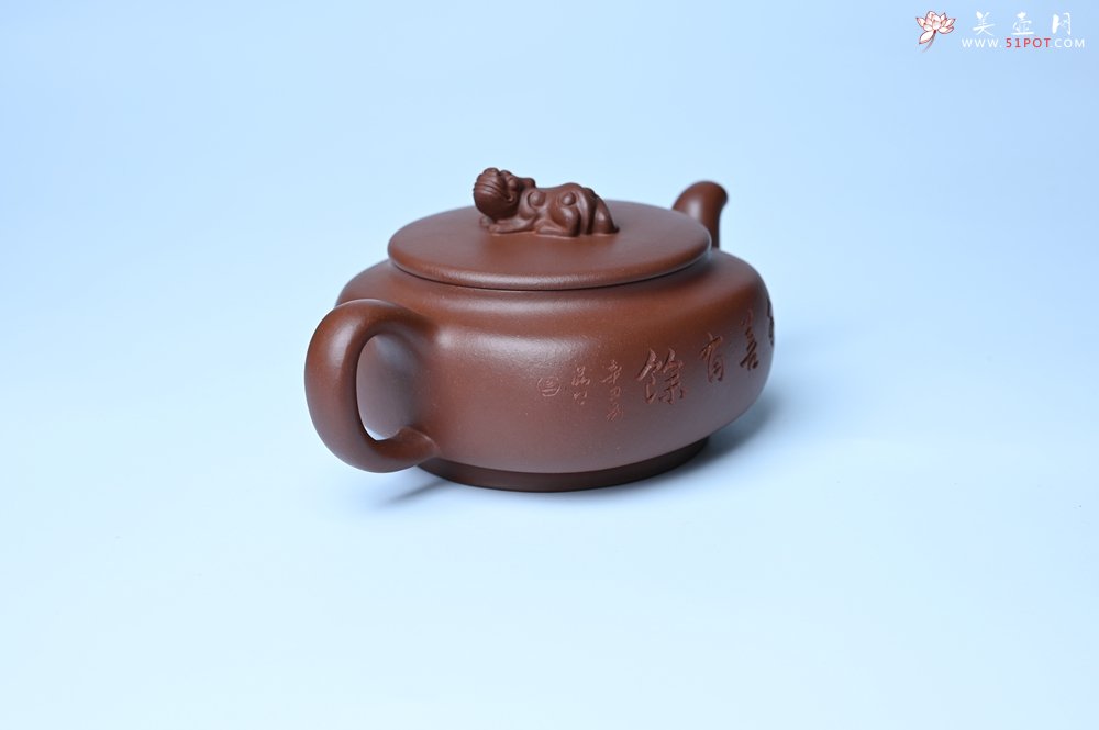 紫砂壶图片：美壶特惠 精致优质紫泥祥瑞壶 难度大 茶人醉爱 - 宜兴紫砂壶网