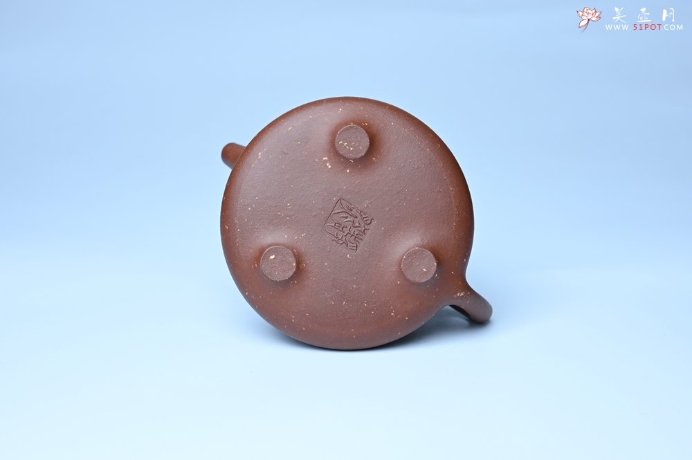 紫砂壶图片：美壶特惠 精致特好紫玉金砂子冶石瓢 做工和泥料不输千元作品 - 宜兴紫砂壶网