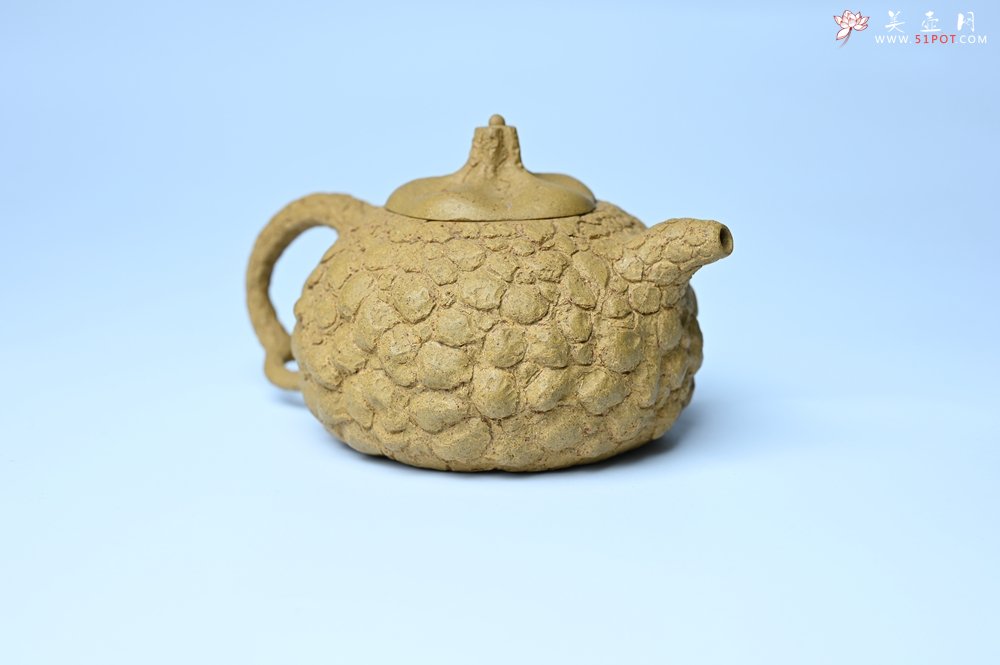 紫砂壶图片：美壶特惠 全手工黄段供春 肌理有老树瘿的感觉 灰常赞 - 宜兴紫砂壶网