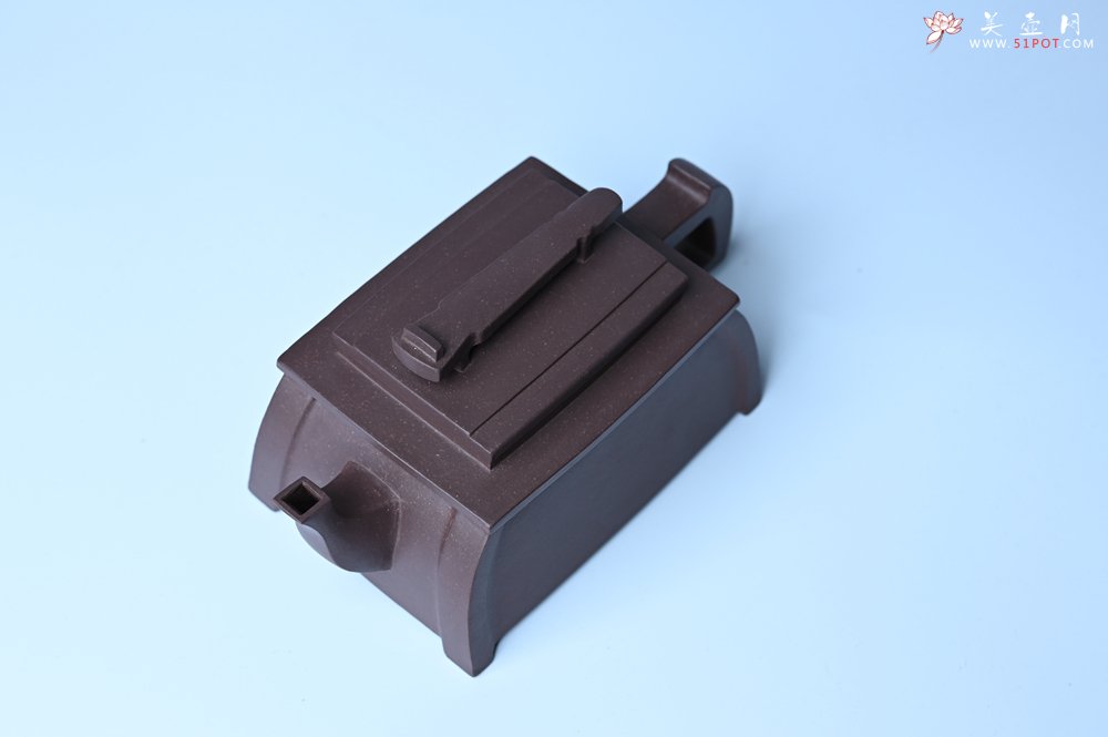 紫砂壶图片：美壶特惠 精致紫泥琴壶 难度大 茶人醉爱 - 宜兴紫砂壶网