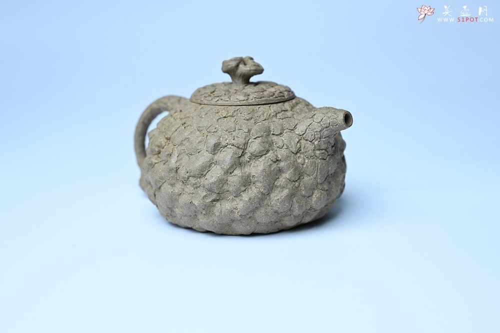 紫砂壶图片：美壶特惠 全手工老青段供春壶 肌理有老树瘿的感觉 灰常赞 - 宜兴紫砂壶网