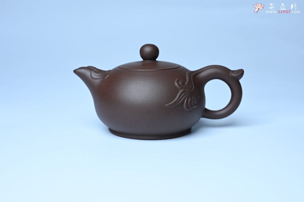 紫砂壶图片：美壶特惠 优质老紫泥福在眼前壶 茶人醉爱 - 宜兴紫砂壶网