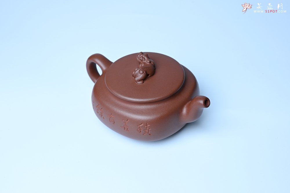 紫砂壶图片：美壶特惠 精致优质紫泥祥瑞壶 难度大 茶人醉爱 - 宜兴紫砂壶网