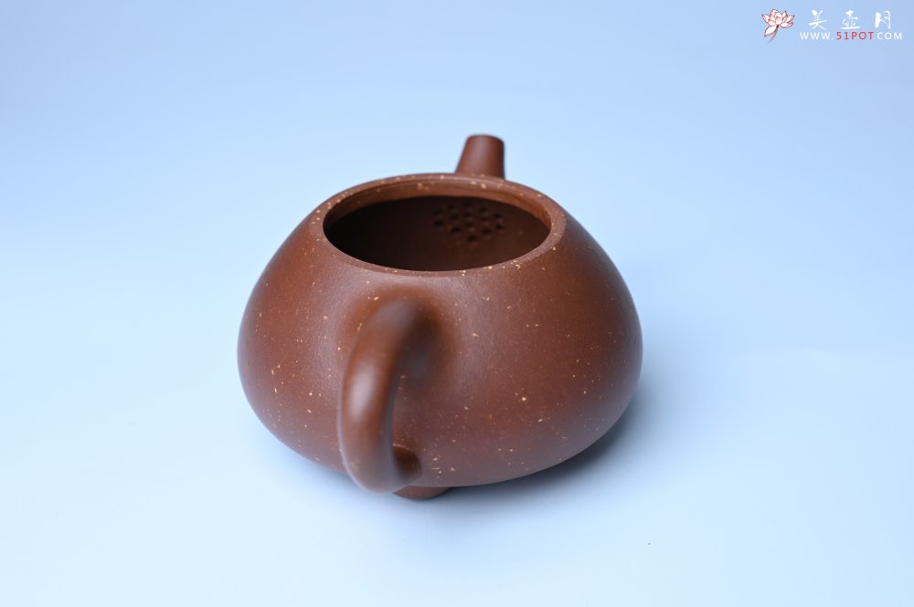 紫砂壶图片：美壶特惠 精致特好紫玉金砂满瓢景舟石瓢壶 做工和泥料不输千元作品 - 宜兴紫砂壶网