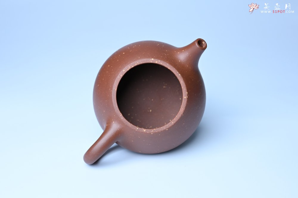 紫砂壶图片：美壶特惠 精致特好紫玉金砂满瓢景舟石瓢壶 做工和泥料不输千元作品 - 宜兴紫砂壶网