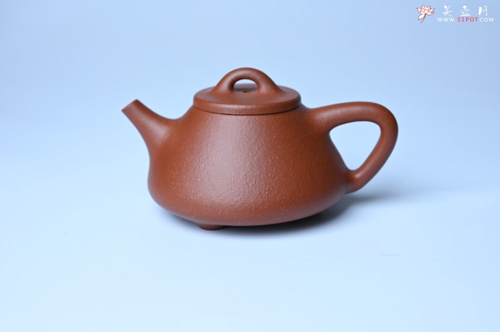 紫砂壶图片：美壶特惠 精致特好黄龙山宝山矿区红降坡泥小子冶石瓢壶 - 宜兴紫砂壶网