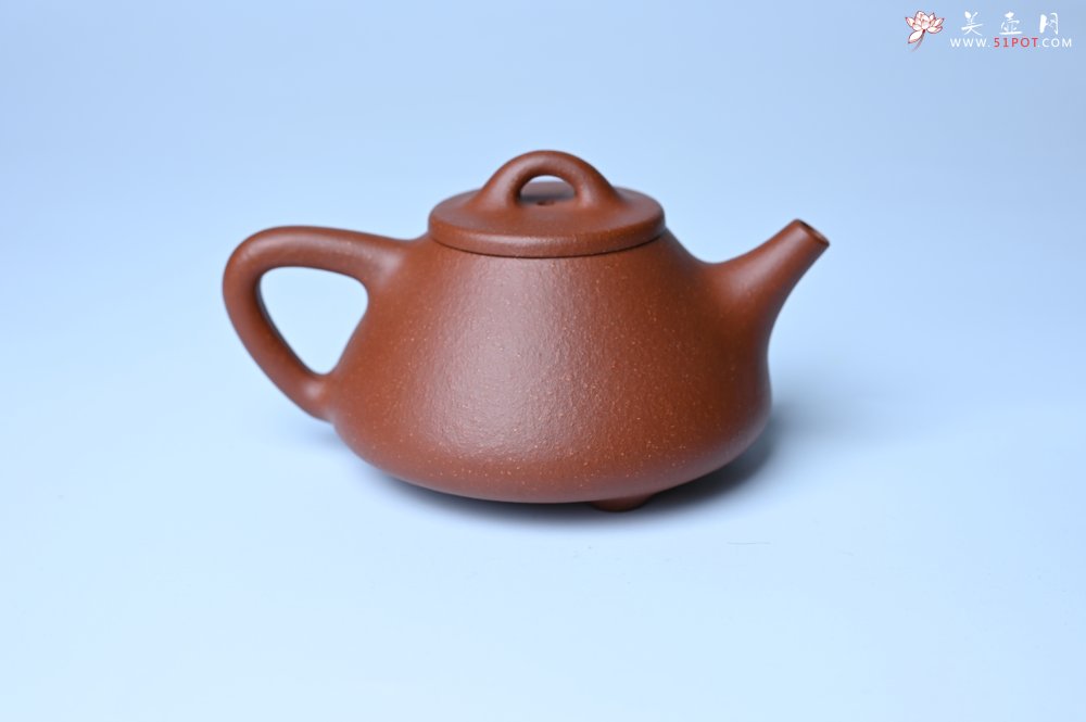 紫砂壶图片：美壶特惠 精致特好黄龙山宝山矿区红降坡泥小子冶石瓢壶 - 宜兴紫砂壶网
