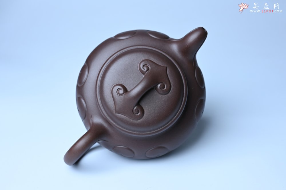 紫砂壶图片：美壶特惠 精致特好老紫泥仿古如意壶 茶人醉爱 - 宜兴紫砂壶网