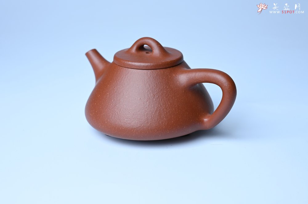 紫砂壶图片：美壶特惠 精致特好黄龙山宝山矿区红降坡泥小子冶石瓢壶 - 宜兴紫砂壶网