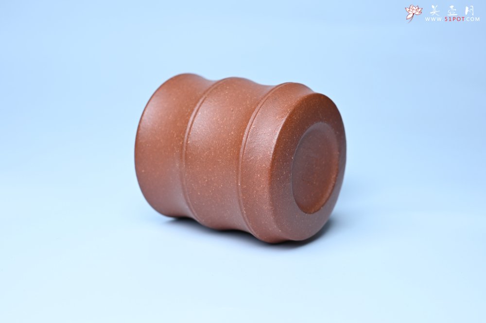 紫砂壶图片：美杯特惠 精致厚实特好降坡泥竹节主人杯 - 宜兴紫砂壶网